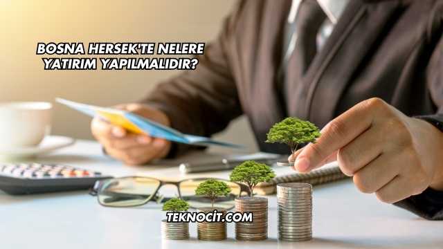 Bosna Hersek'te Nelere Yatırım Yapılmalıdır?