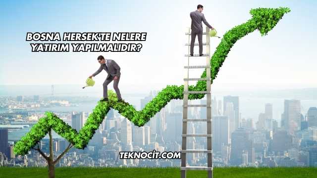Bosna Hersek'te Nelere Yatırım Yapılmalıdır?