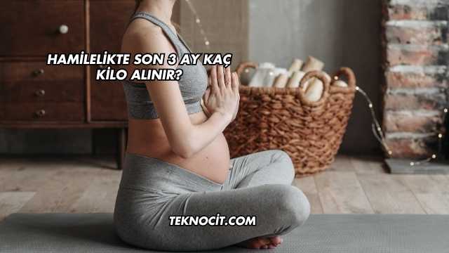 Hamilelikte Son 3 Ay Kaç Kilo Alınır?