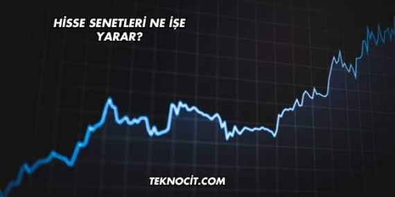 Hisse Senetleri Ne İşe Yarar?