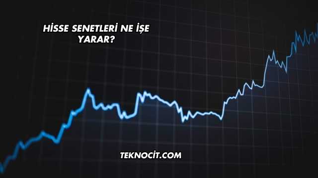 Hisse Senetleri Ne İşe Yarar?