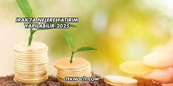 Irak’ta Nelere Yatırım Yapılabilir 2025