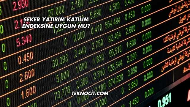 Şeker Yatırım Katılım Endeksine Uygun mu?